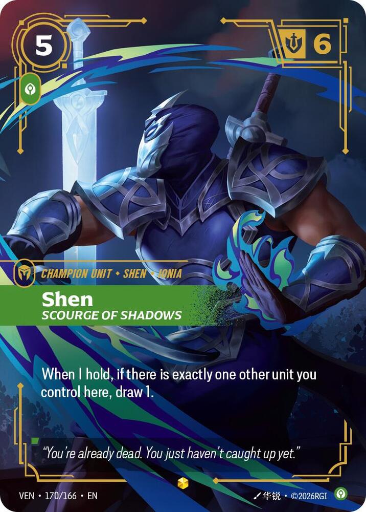 Shen, Scourge of Shadows (Overnumbered) - Vendetta (VEN)