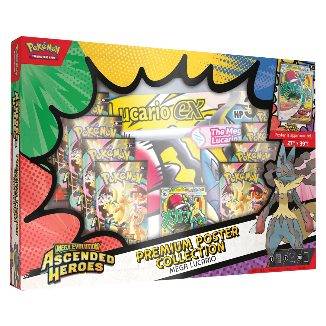 Pokémon TCG - Ascended Heroes - Premium Poster Collection - Mega Lucario