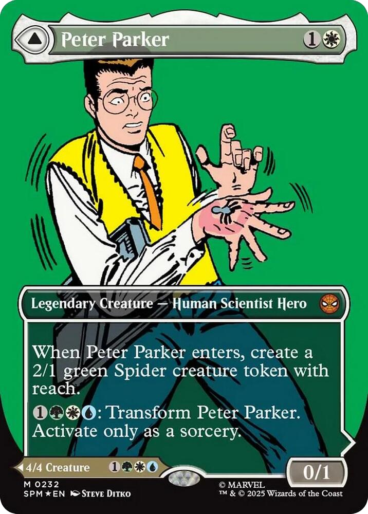 [NM] Peter Parker (0232) (Borderless) - Marvel's Spider-Man (SPM)
