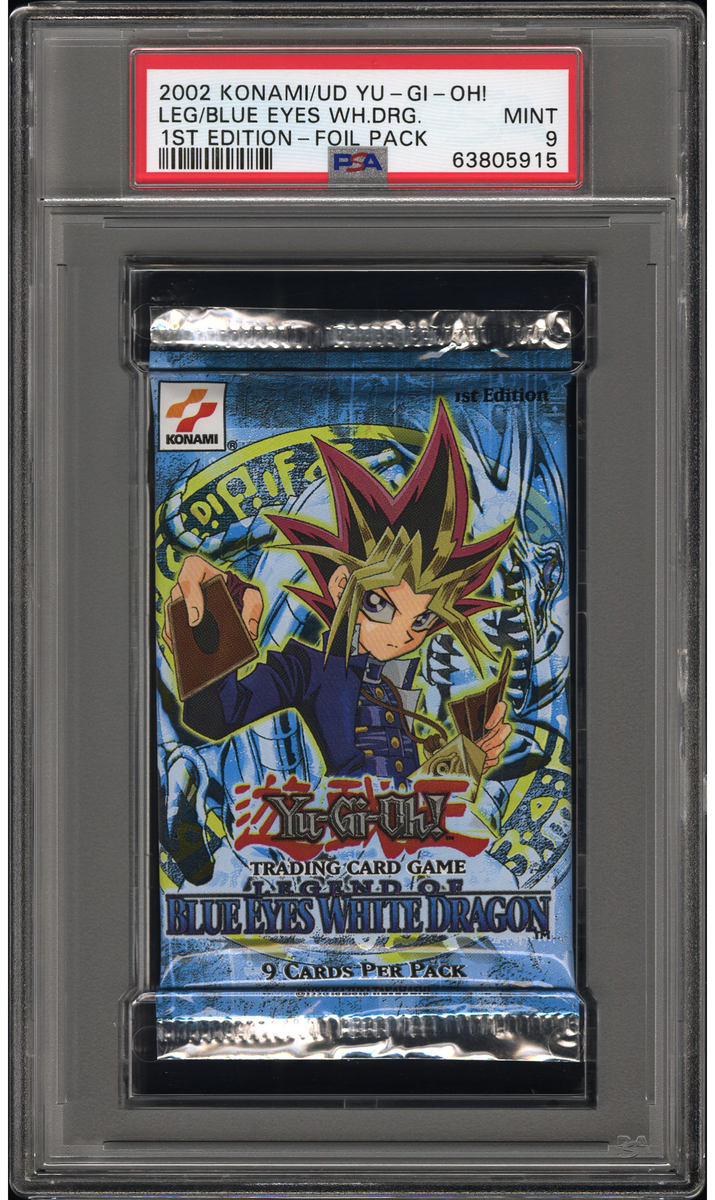 [PSA 9] Yu-Gi-Oh! Legend of Blue-Eyes Booster Pack [1st Edition]